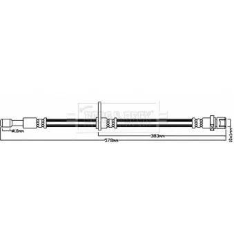 Flexible de frein BORG & BECK