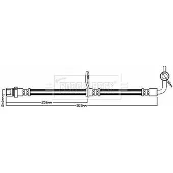 Flexible de frein BORG & BECK BBH8203