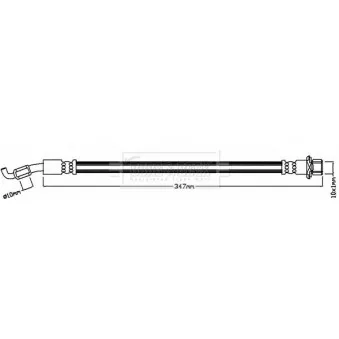 Flexible de frein BORG & BECK BBH8207