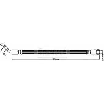 Flexible de frein BORG & BECK BBH8208