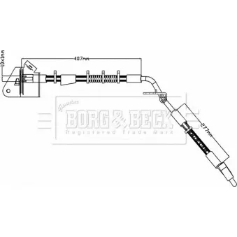Flexible de frein BORG & BECK BBH8209