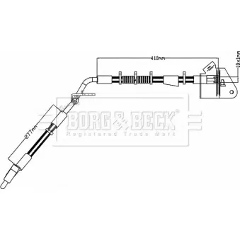Flexible de frein BORG & BECK BBH8210
