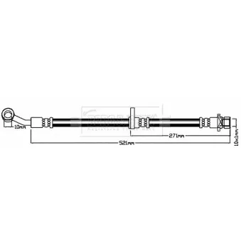 Flexible de frein BORG & BECK BBH8211