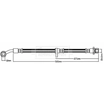 Flexible de frein BORG & BECK BBH8212