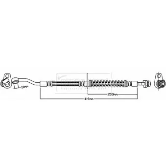 Flexible de frein BORG & BECK BBH8214