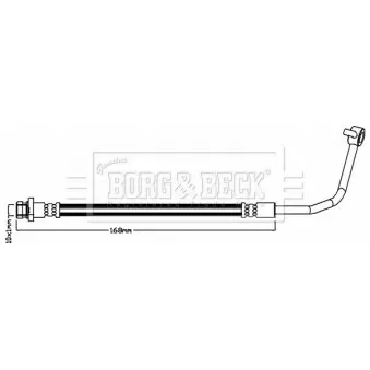 Flexible de frein BORG & BECK BBH8216