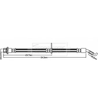 Flexible de frein BORG & BECK BBH8217