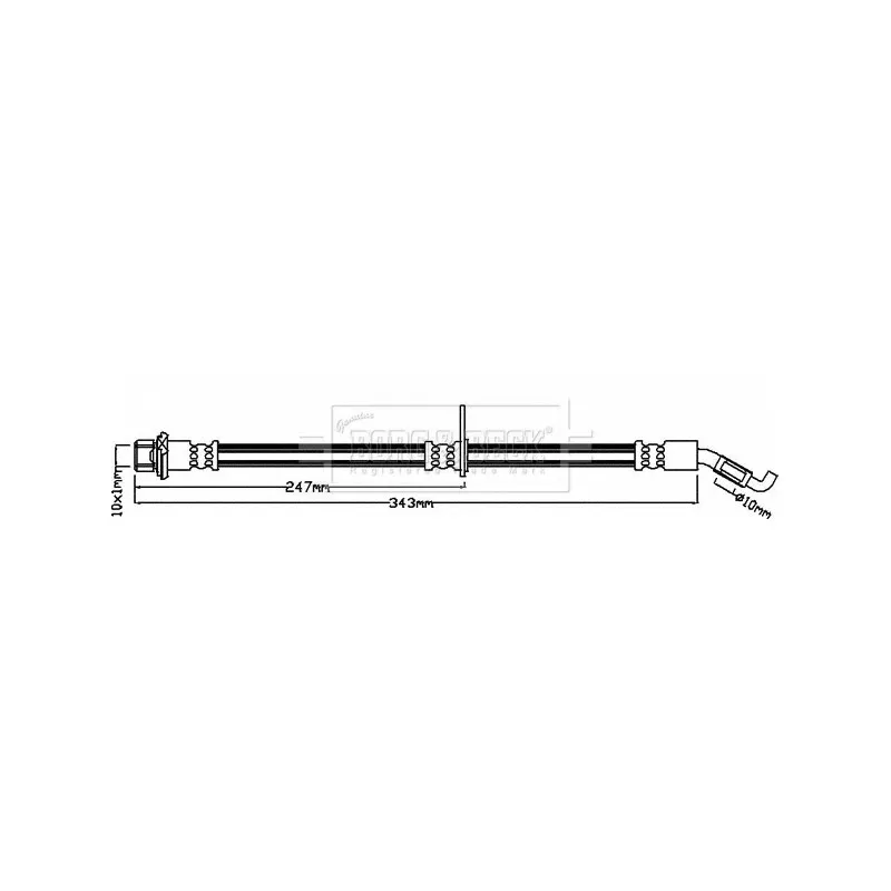 Flexible de frein BORG & BECK BBH8217