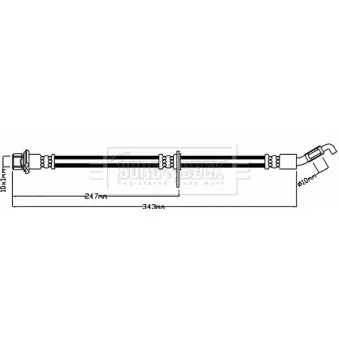 Flexible de frein BORG & BECK BBH8218