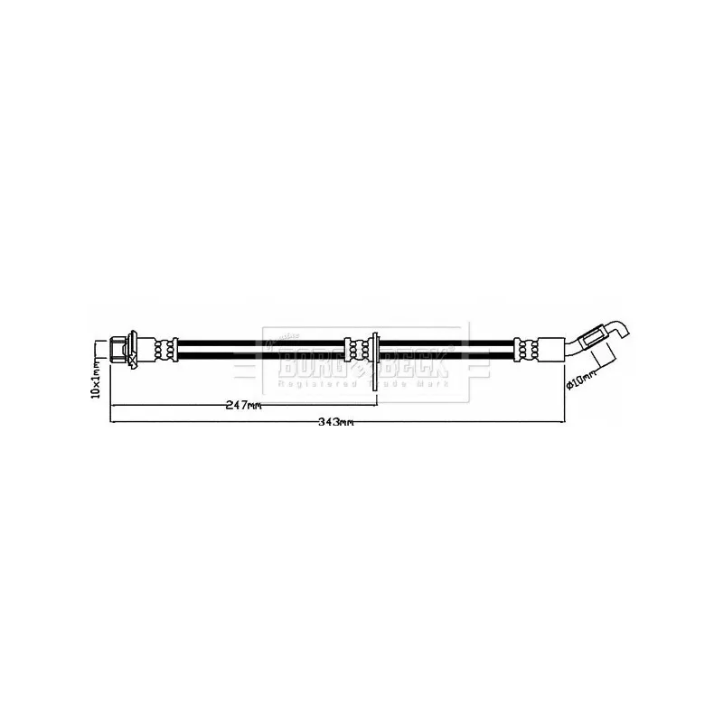 Flexible de frein BORG & BECK BBH8218