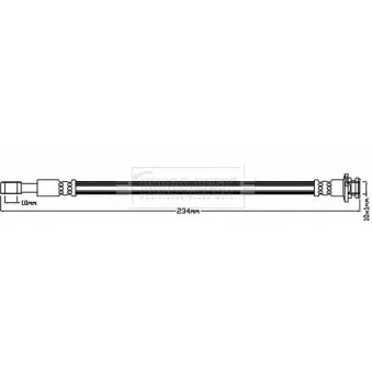 Flexible de frein BORG & BECK BBH8221
