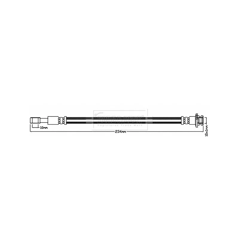 Flexible de frein BORG & BECK BBH8221