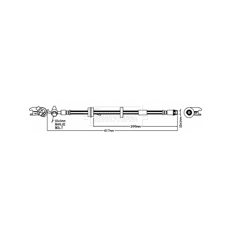 Flexible de frein BORG & BECK BBH8223