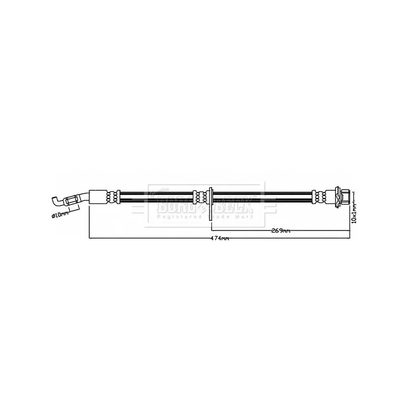 Flexible de frein BORG & BECK BBH8227