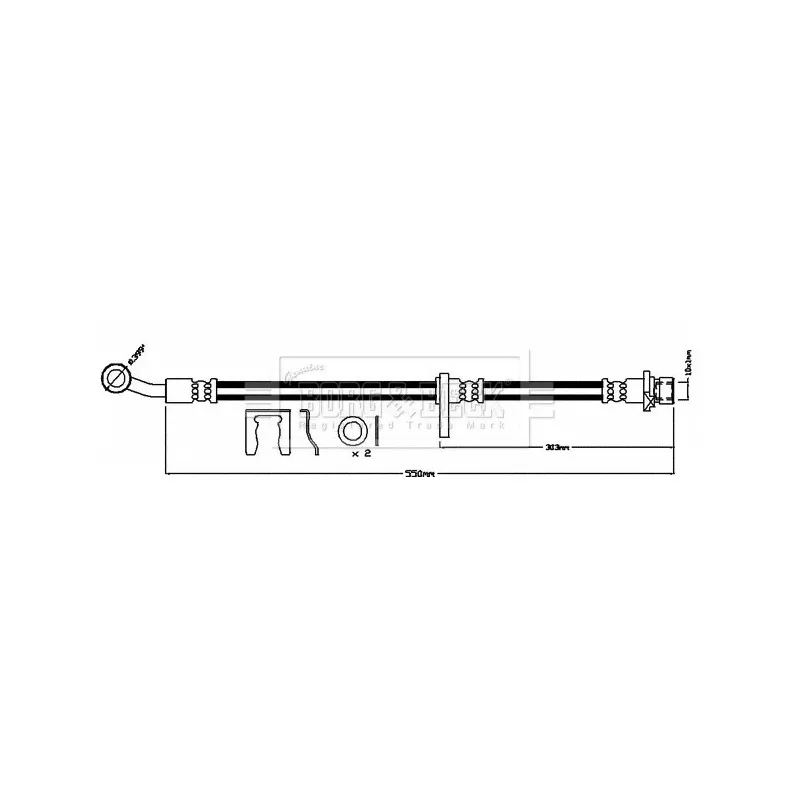 Flexible de frein BORG & BECK BBH8229
