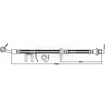 Flexible de frein BORG & BECK BBH8230