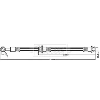 Flexible de frein BORG & BECK BBH8232