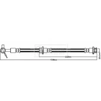Flexible de frein BORG & BECK BBH8233