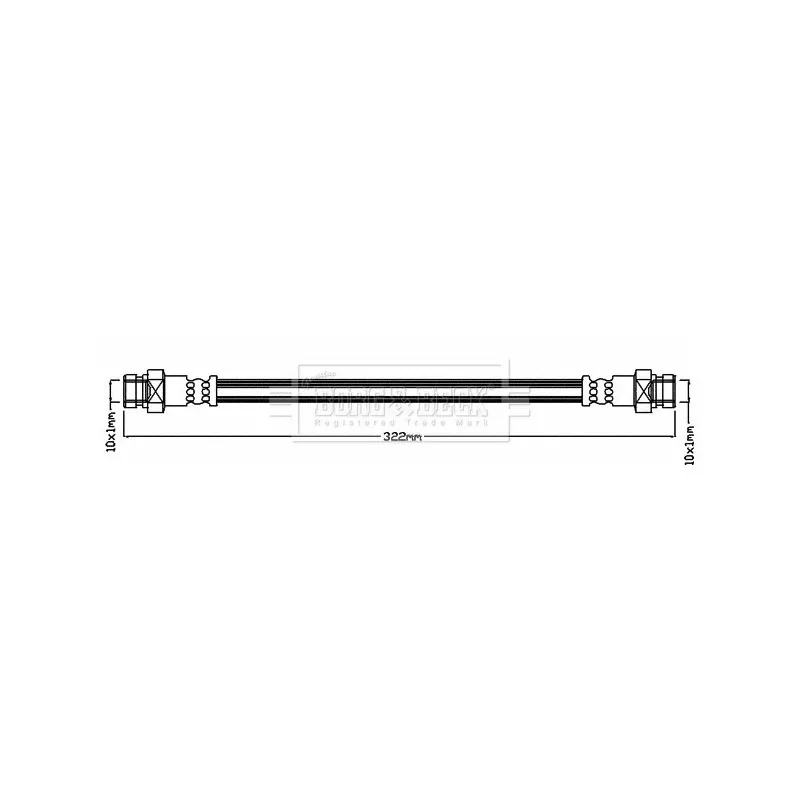 Flexible de frein BORG & BECK BBH8234
