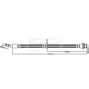 Flexible de frein BORG & BECK BBH8235