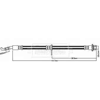 Flexible de frein BORG & BECK BBH8236