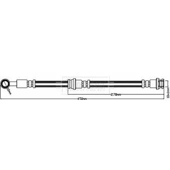 Flexible de frein BORG & BECK BBH8237