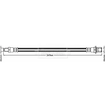 Flexible de frein BORG & BECK