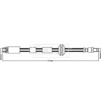 Flexible de frein BORG & BECK BBH8241