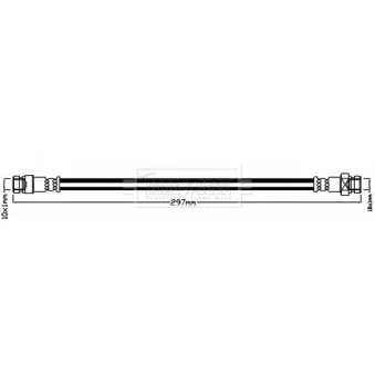 Flexible de frein BORG & BECK BBH8242