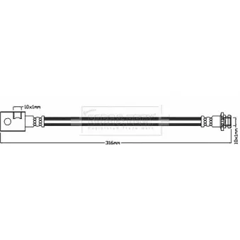 Flexible de frein BORG & BECK BBH8245