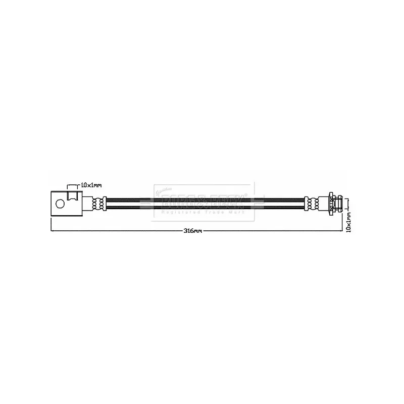 Flexible de frein BORG & BECK BBH8245