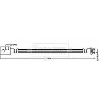 Flexible de frein BORG & BECK BBH8246