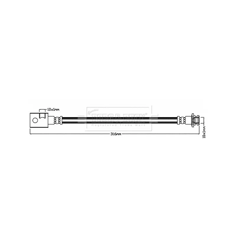 Flexible de frein BORG & BECK BBH8246