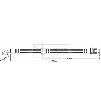 Flexible de frein BORG & BECK BBH8249