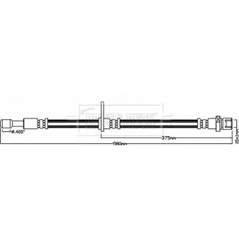 Flexible de frein BORG & BECK BBH8252