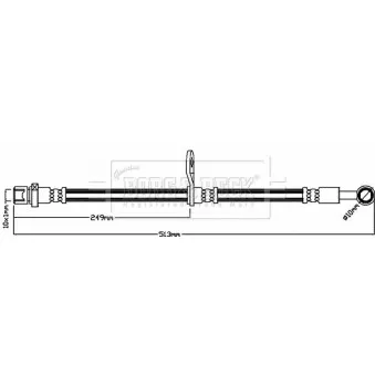 Flexible de frein BORG & BECK BBH8253