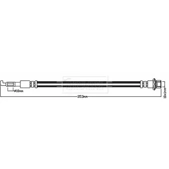 Flexible de frein BORG & BECK BBH8256