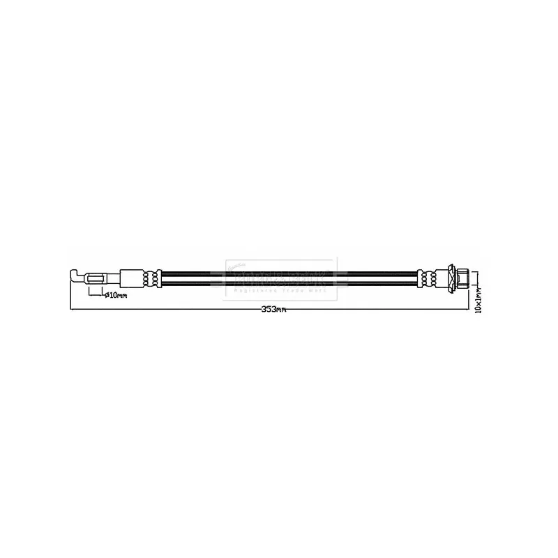 Flexible de frein BORG & BECK BBH8256