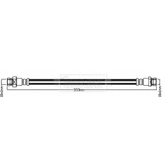 Flexible de frein BORG & BECK BBH8257