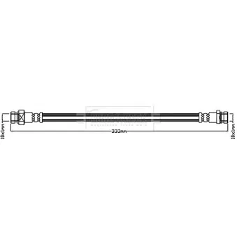 Flexible de frein BORG & BECK BBH8258