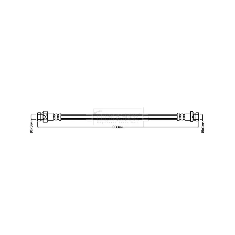 Flexible de frein BORG & BECK BBH8258