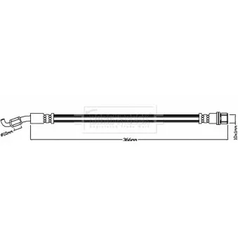 Flexible de frein BORG & BECK BBH8262
