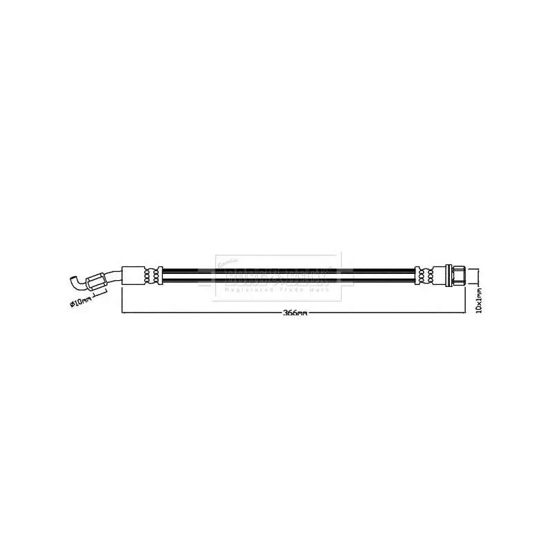 Flexible de frein BORG & BECK BBH8262