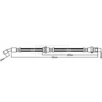 Flexible de frein BORG & BECK BBH8263