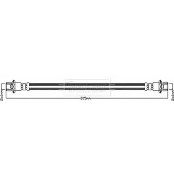 Flexible de frein BORG & BECK BBH8265
