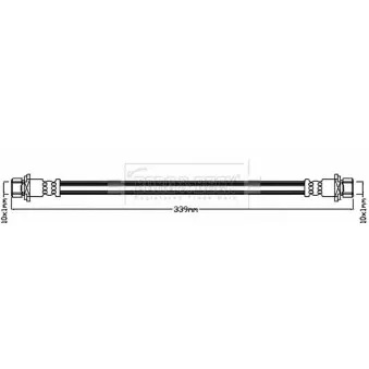Flexible de frein BORG & BECK BBH8266