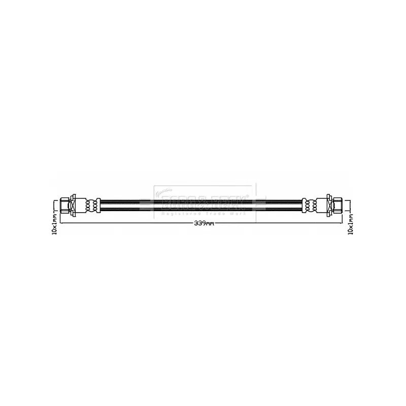 Flexible de frein BORG & BECK BBH8266