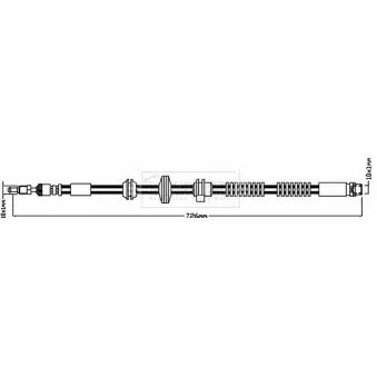 Flexible de frein BORG & BECK BBH8267