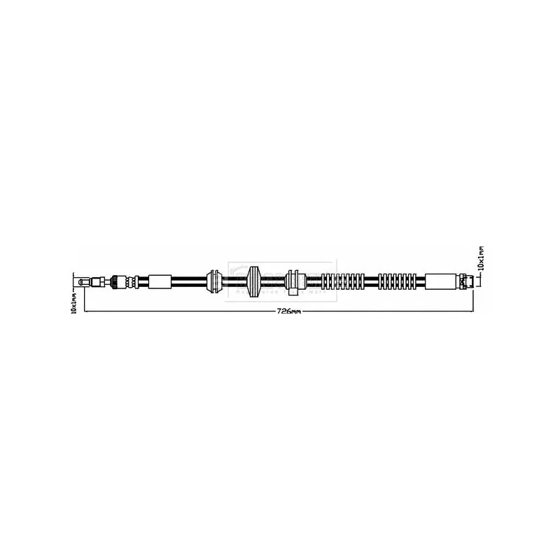 Flexible de frein BORG & BECK BBH8267