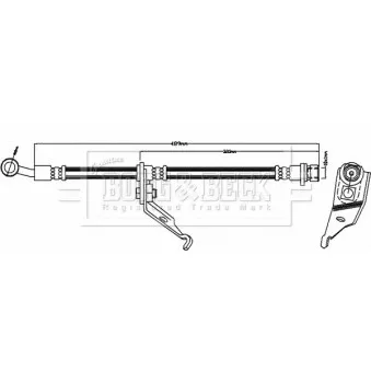Flexible de frein BORG & BECK BBH8280